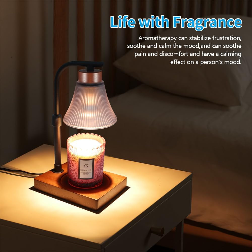 Dimmable Candle Warmer Lamp with Adjustable Height