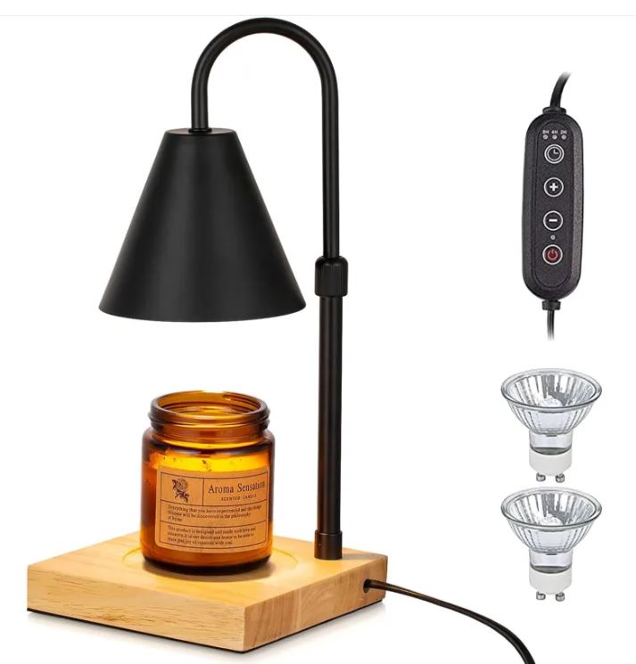 Candle Warmer Lamp With Timer Dimmer Adjustable Height