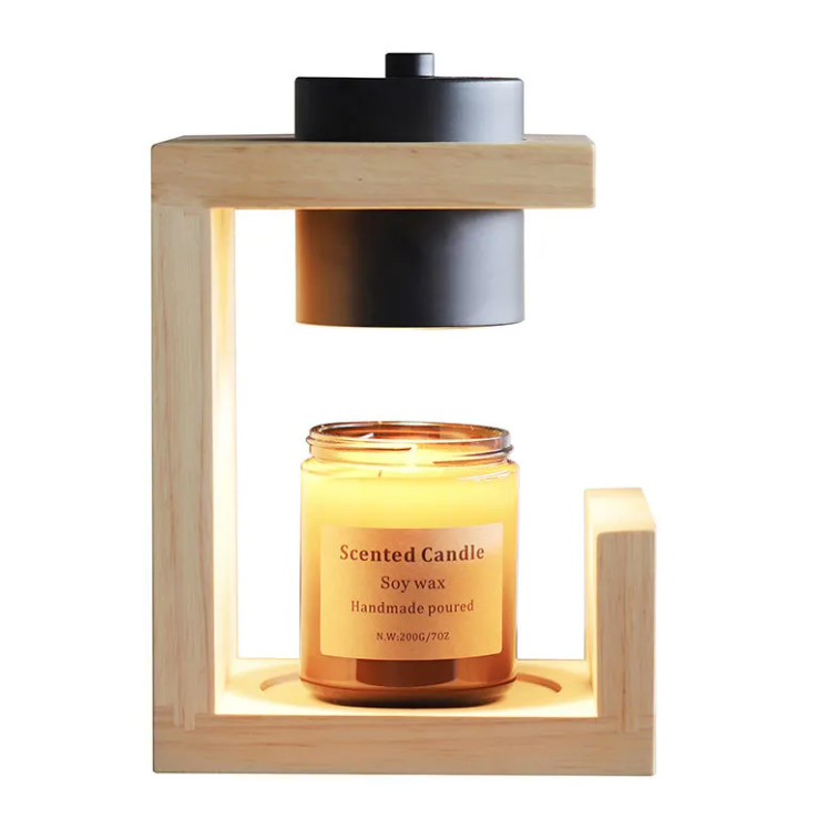 Solid Wood Wax Melting Lamp